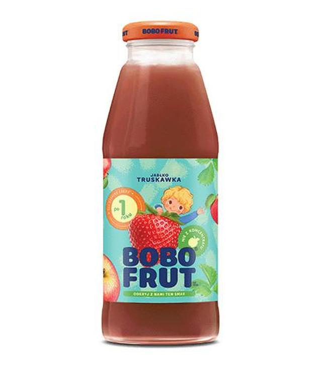 Bobo Frut Nektar jabłko truskawka po 12 miesiącu, 300 ml