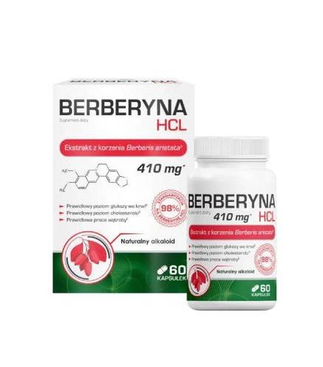 Domowa Apteczka, Berberyna HCL, 410 mg, kapsułki, 60 sztuk