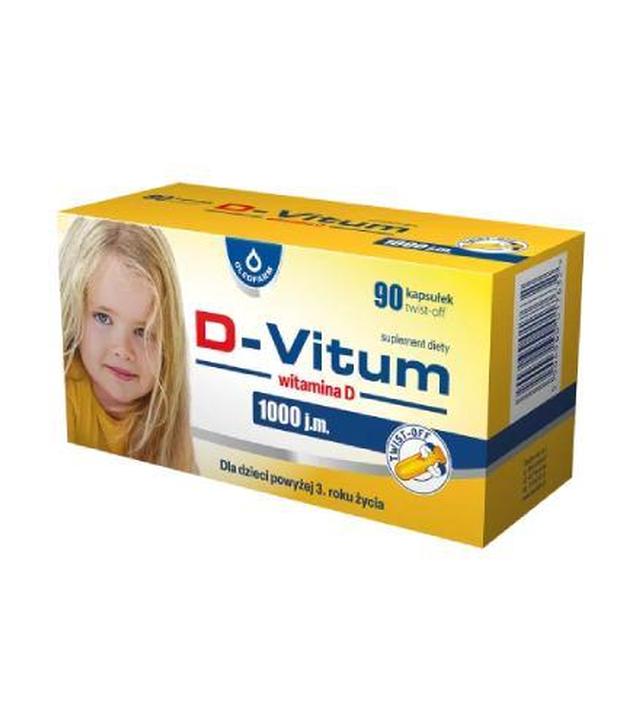 Oleofarm D-Vitum, witamina D 1000 j.m., kapsułki, 90 sztuk