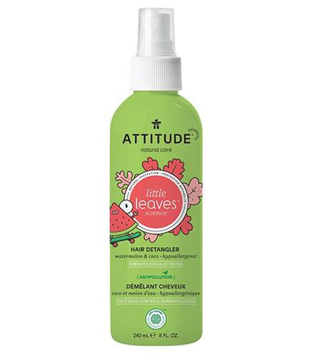 Attitude Spray do rozczesywania włosów arbuz i kokos, 240 ml, cena, opinie, właściwości