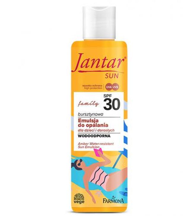 Farmona Jantar Sun bursztynowa wodoodporna emulsja do opalania Family SPF30, 200 ml