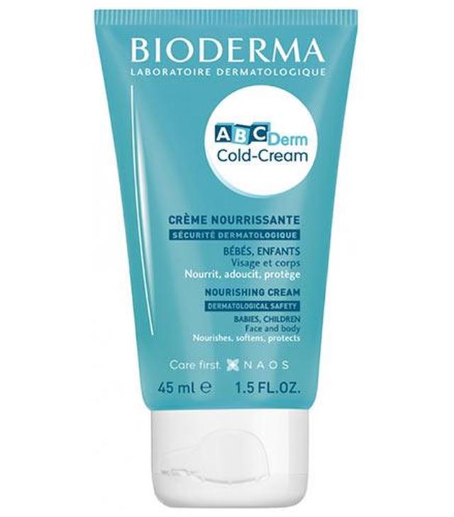 Bioderma ABCDerm Cold - Cream Ochronny krem natłuszczający dla dzieci i niemowląt do twarzy i ciała - 45 ml - cena, opinie, działania