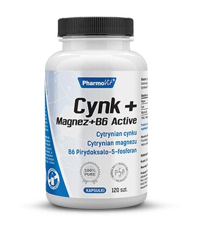 Pharmovit Cynk + Magnez + B6 Active - 120 kaps. Na układ nerwowy - cena, opinie, dawkowanie