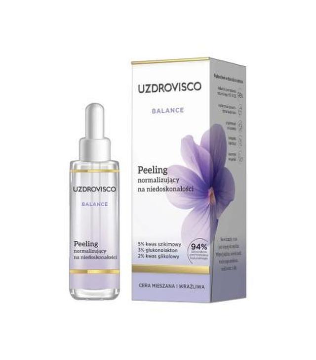 Uzdrovisco Balance Peeling normalizujący na niedoskonałości, 30 ml