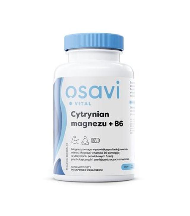 Cytrynian magnezu + B6, 90 vegan kaps.