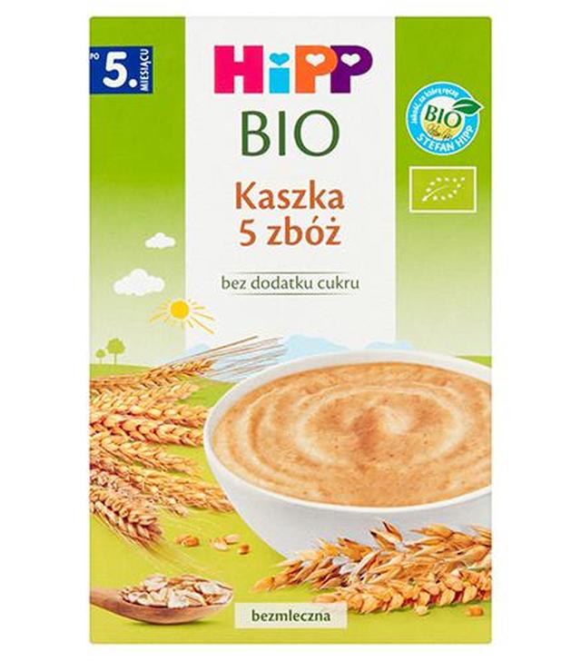 HiPP BIO od pokoleń, Kaszka 5 zbóż po 5. m-cu, 200 g, cena, opinie, wskazania