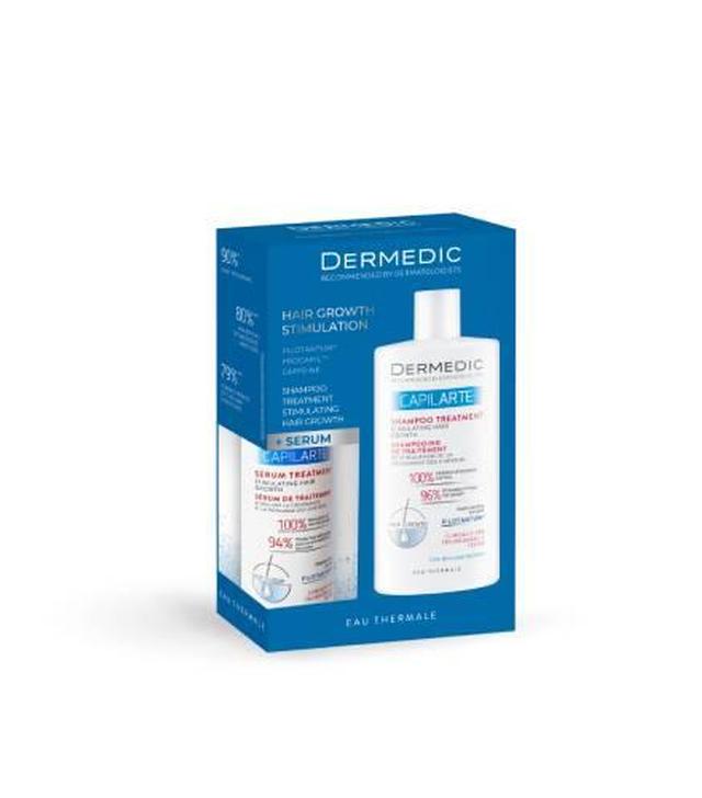Zestaw Dermedic Capilarte Serum-kuracja stymulująca wzrost włosów, 150 ml + Szampon-kuracja stymulująca wzrost włosów, 300 ml