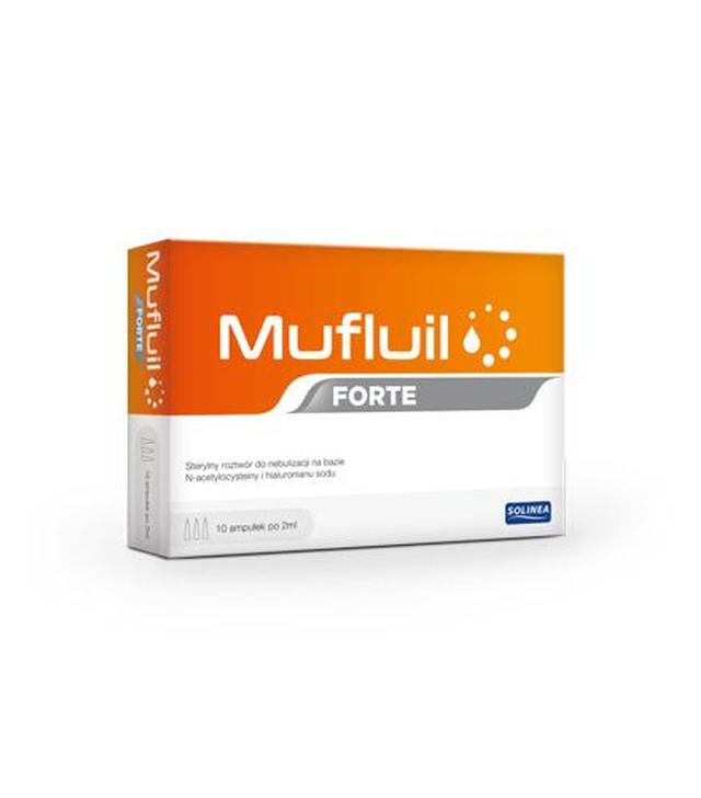 Mufluil Forte Roztwór do nebulizacji.  W chorobach układu oddechowego, 10 x 2 ml