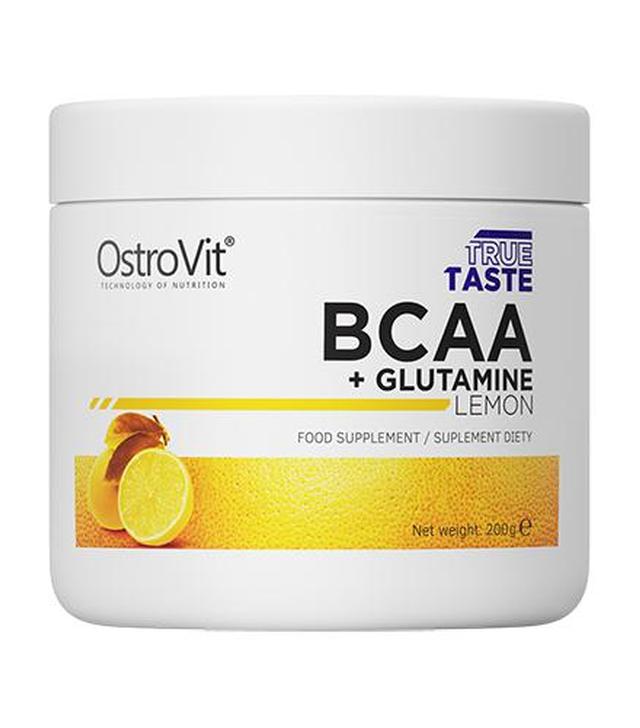 OstroVit True Taste BCAA + Glutamine Lemon - 200 g - cena, wskazania, właściwości