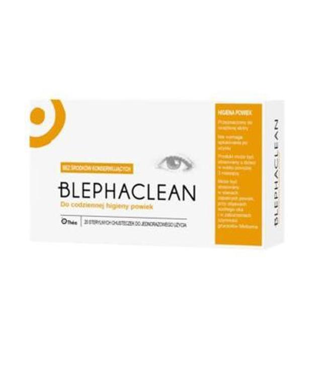 BLEPHACLEAN Chusteczki hypoalergiczne do higieny powiek, 20 sztuk.