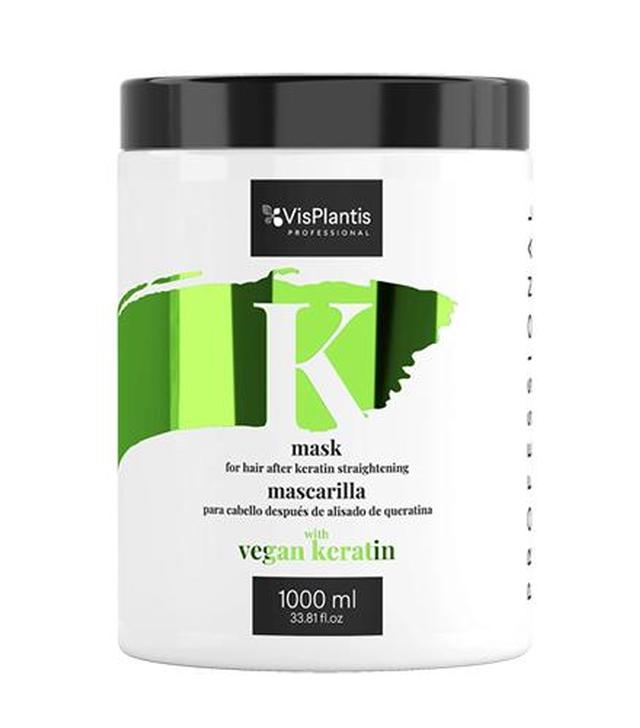 VisPlantis Professional Maska do włosów wegańska keratyna, 1000 ml, cena, opinie, wskazania