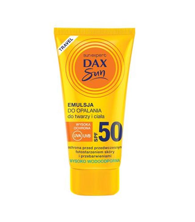 Dax Sun Travel Emulsja do opalania do twarzy i ciała SPF 50 - 50 ml - cena, opinie, właściwości