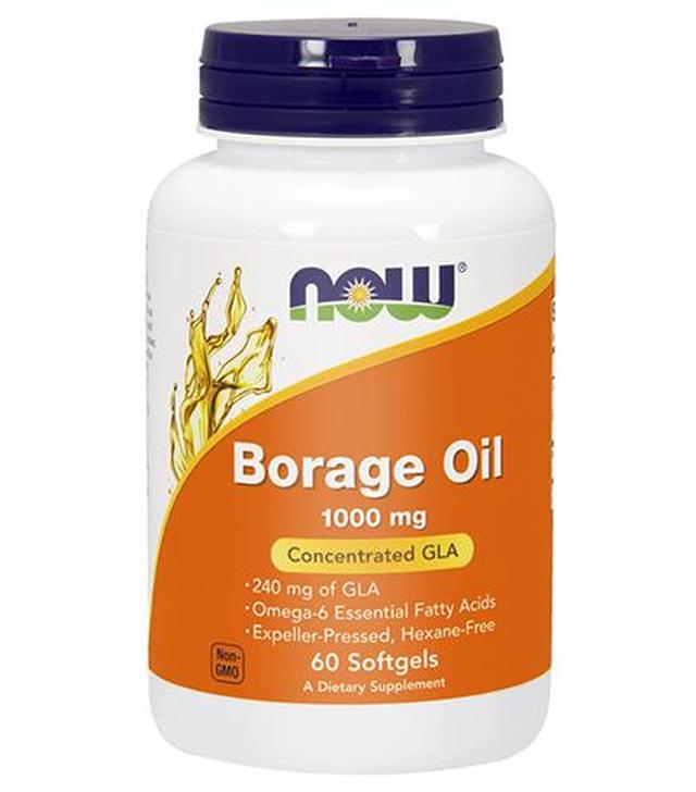 NOW FOODS Borage oil 1000 mg - 60 kaps.
