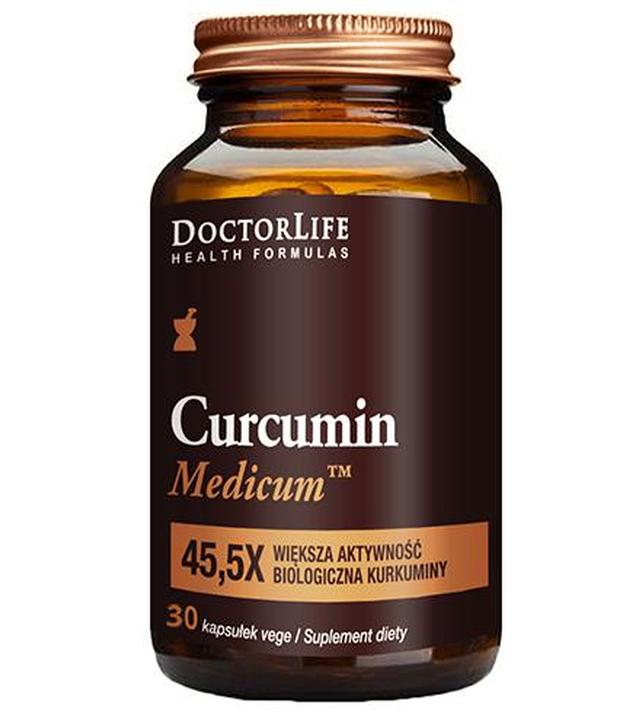 Doctor Life Curcumin Medicum, 30 kaps., cena, opinie, właściwości
