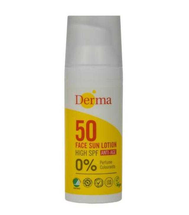 Derma Sun Krem przeciwsłoneczny do twarzy SPF50 - 50 ml