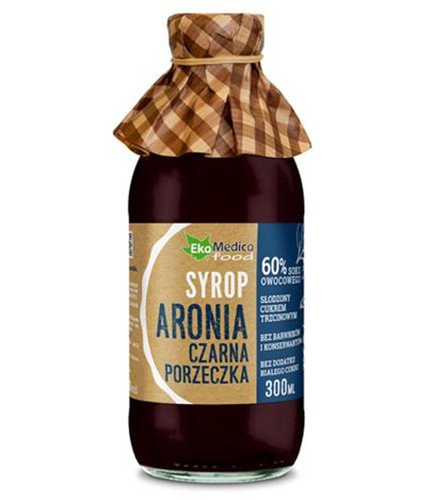 EKAMEDICA ARONIA, CZARNA PORZECZKA Syrop - 300 ml - ważny do 2025-10-02