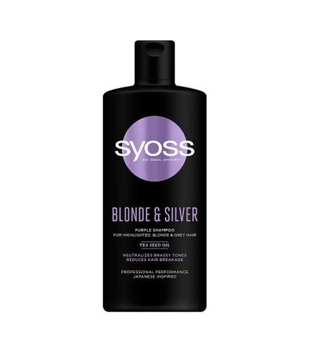 Syoss  Blonde & Silver Szampon do włosów blond i siwych - 440 ml - cena, opinie, skład