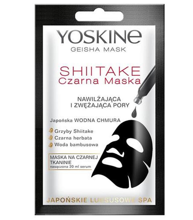 YOSKINE GEISHA MASK Maska na czarnej tkaninie SHIITAKE - 1 szt. - cena, właściwości, opinie