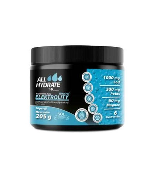 Aliness AllHydrate, Elektrolity neutral, 205 g