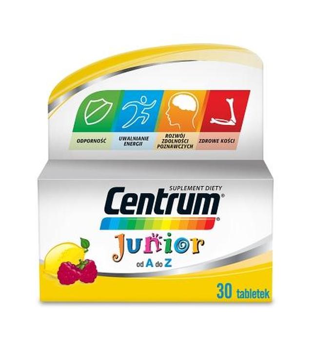 Centrum Junior witaminy dla dzieci 4+, tabletki do ssania, 30 sztuk