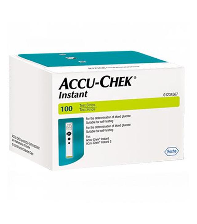 Accu-Chek Instant Testy paskowe do oznaczania stężenia glukozy we krwi - 100 szt. - cena, opinie, właściwości
