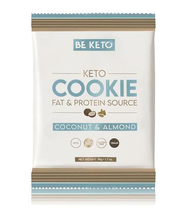 BeKeto KETO Cookie Coconut & Almond, 50 g, cena, wskazania, składniki - ważny do 2025-09-09