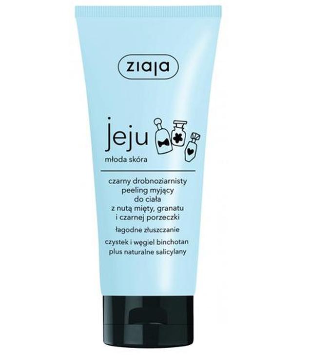 ZIAJA JEJU MŁODA SKÓRA Czarny drobnoziarnisty peeling myjący do ciała - 200 ml - cena, stosowanie, opinie  - ważny do 2025-10-31