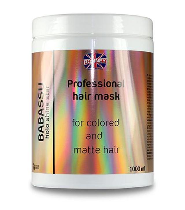 Ronney HoLo Shine Star Babassu Oil Mask Maska energetyzująca do włosów farbowanych i matowych, 1000 ml