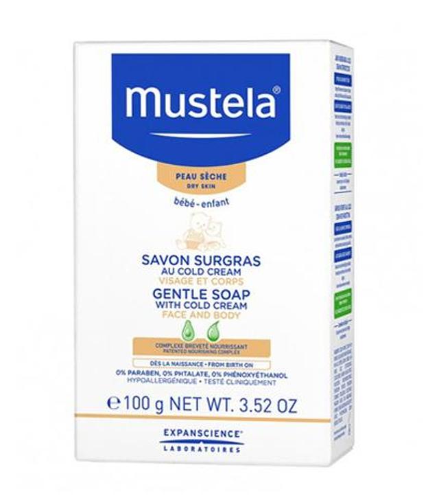Mustela Bebe Enfant Delikatne mydło w kostce z Cold Cream do twarzy i ciała - 100 g - cena, opinie, właściwości