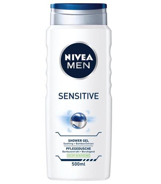 Nivea Men Sensitive Żel pod prysznic do ciała, twarzy i włosów - 500 ml - cena, opinie, właściwości