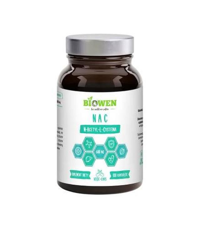 Biowen, NAC 600 mg, kapsułki, 100 sztuk