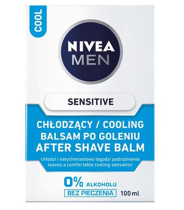 NIVEA MEN SENSETIVE COOL Balsam po goleniu - 100 ml Do skóry wrażliwej - cena, opinie, stosowanie