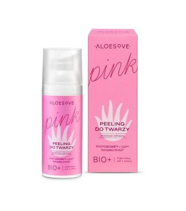 Aloesove Pink Peeling do twarzy złuszczający, 50 ml - ważny do 2025-10-31