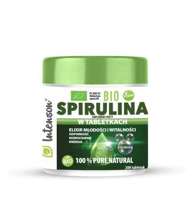 Intenson Bio Spirulina, 200 tabletek - ważny do 2025-08-09