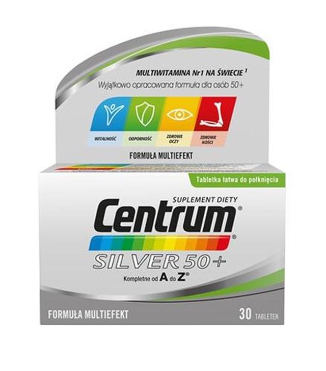 CENTRUM SILVER 50+ Formuła Multiefekt, 30 tabletek