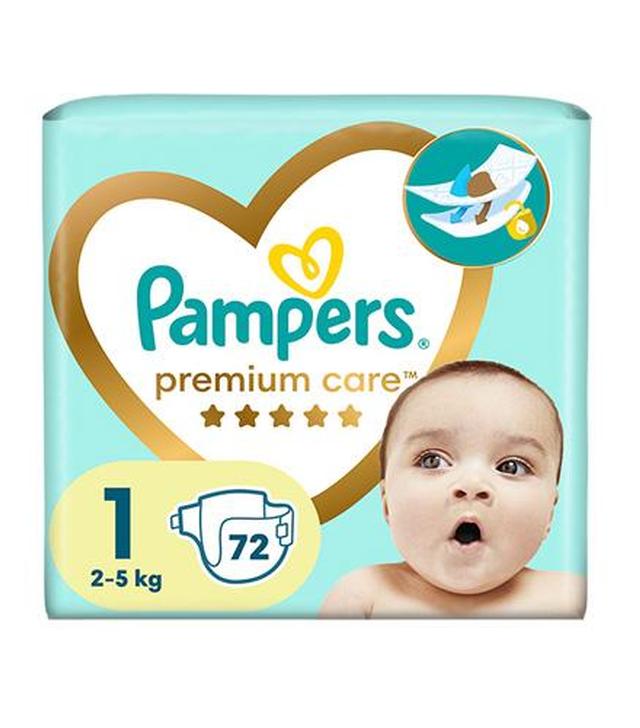 Pampers Premium Care rozmiar 1, 2 kg - 5 kg, 72 sztuki