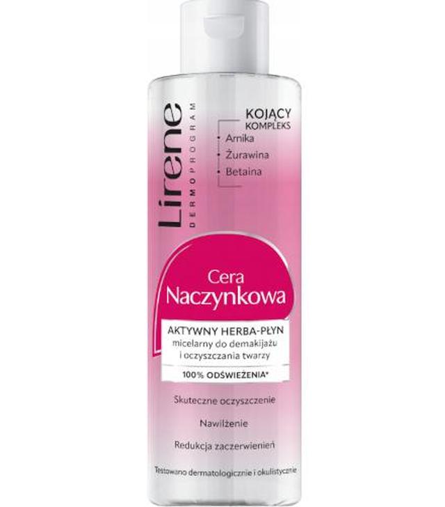 Lirene, Cera Naczynkowa, Aktywny Herba-Płyn micelarny do demakijażu i oczyszczania twarzy, 200 ml