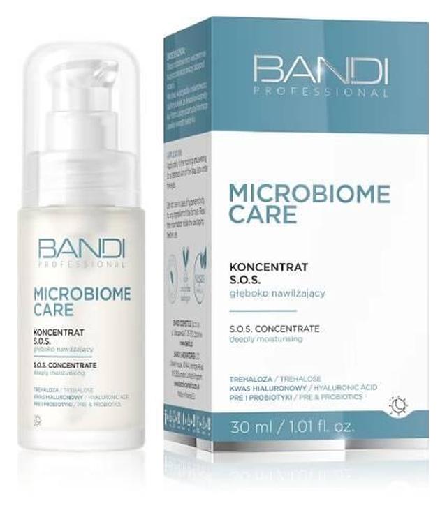 Bandi Microbiome Koncentrat S.O.S. głęboko nawilżający, 30 ml