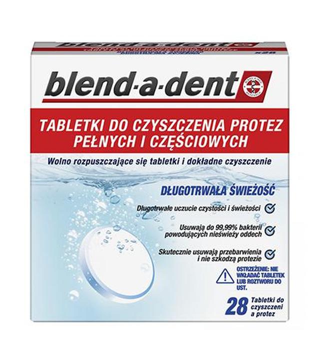 Blend-a-dent Tabletki do czyszczenia protez pełnych i częściowych, 28 tabletek