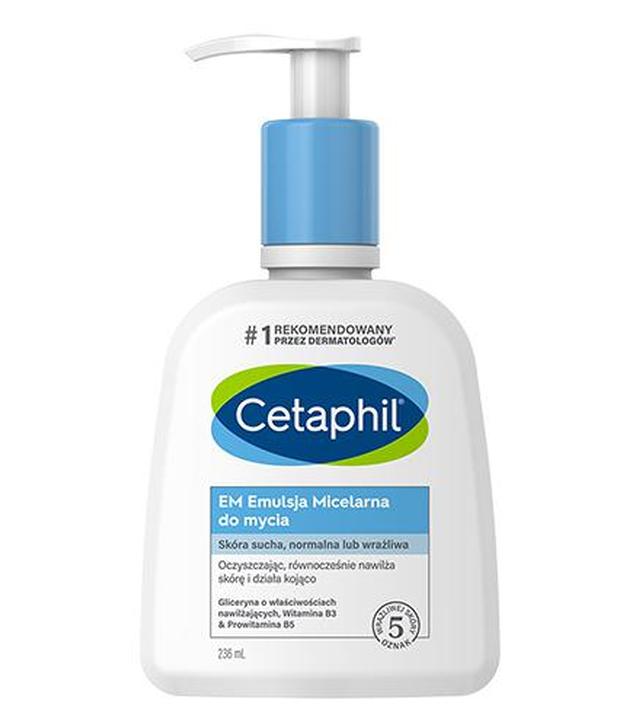 Cetaphil EM, emulsja micelarna do mycia, z pompką, 236 ml