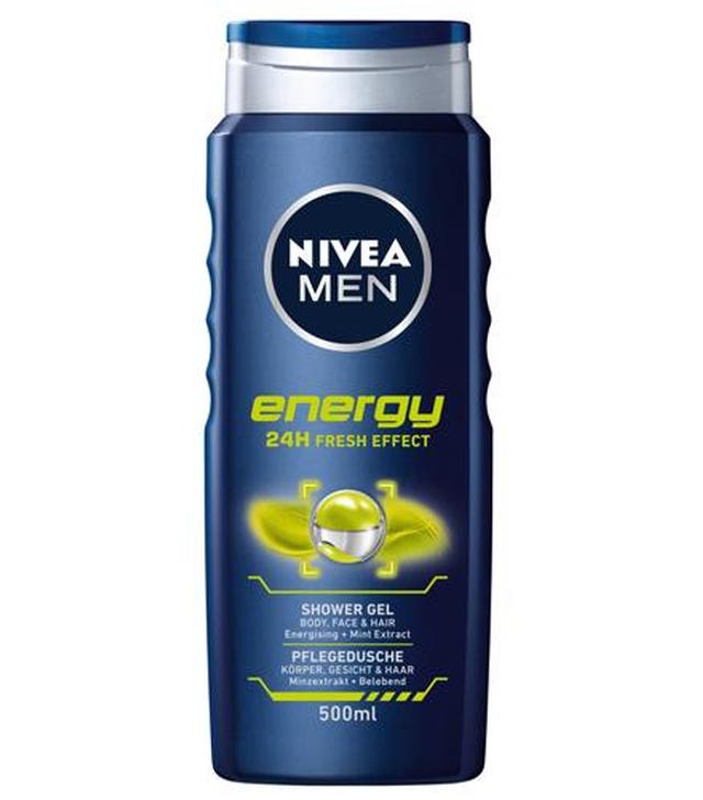 Nivea Men Energy Żel pod prysznic do ciała, twarzy i włosów, 500 ml