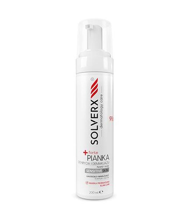 Solverx Sensitive Skin Forte Pianka do mycia twarzy i demakijażu, 200 ml