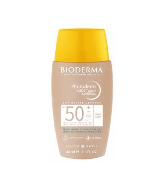 Bioderma Photoderm Nude Touch SPF50+ ochronny podkład mineralny odcień jasny 40 ml - ważny do 2025-04-30