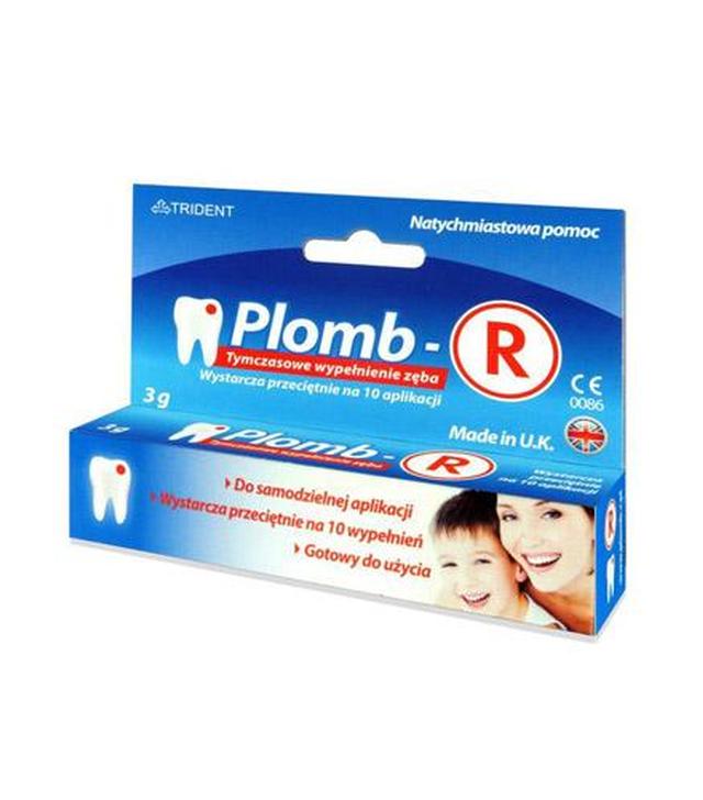 Plomb-R Tymczasowe wypełnienie zęba - 3 g - cena, opinie, wskazania