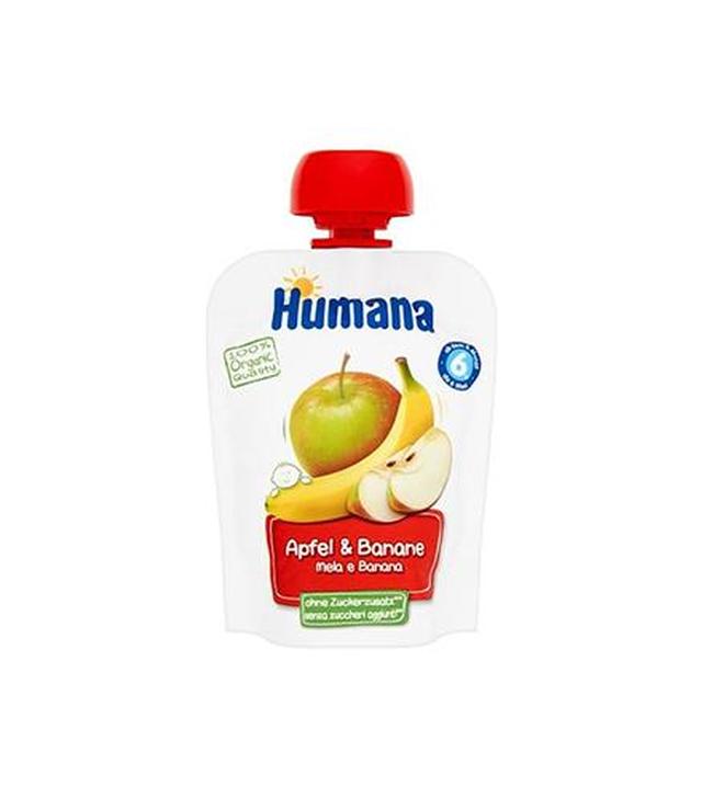 HUMANA 100% ORGANIC Mus Jabłko-Banan  po 6 miesiącu - 90 g
