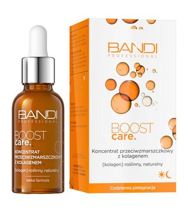 Bandi Boost Care Koncentrat przeciwzmarszczkowy z kolagenem, 30 ml, cena, opinie, właściwości