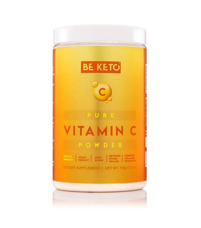 BeKeto Pure Vitamin C Powder, 150 g, cena, wskazania, stosowanie