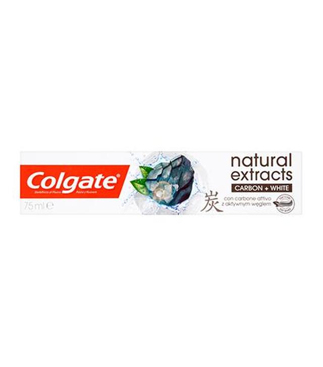 Colgate natural extracts charcoal plus white z węglem aktywnym pasta do zębów - 75 ml - cena, opinie, stosowanie