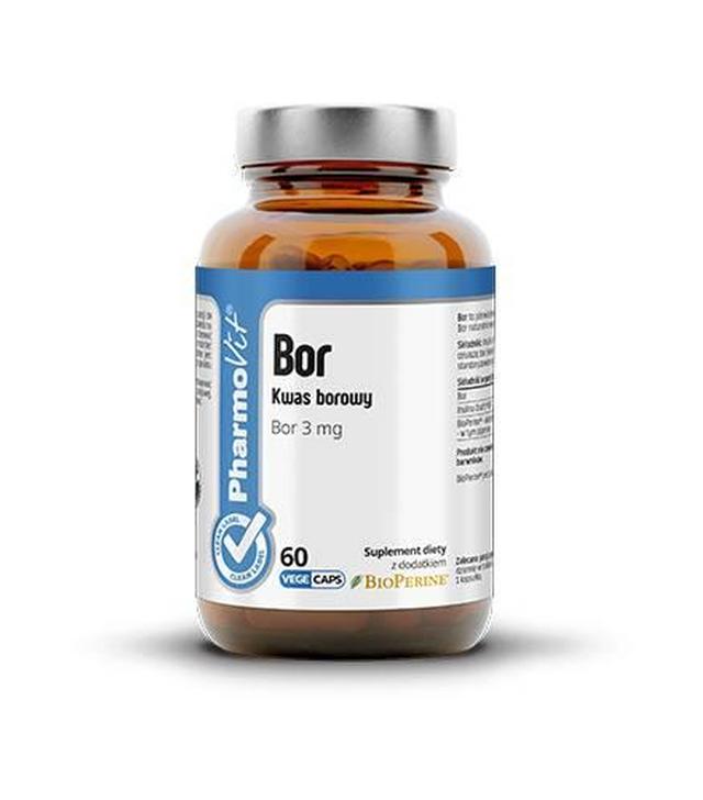 Pharmovit Bor Kwas borowy 3 mg, kapsułki, 60 sztuk