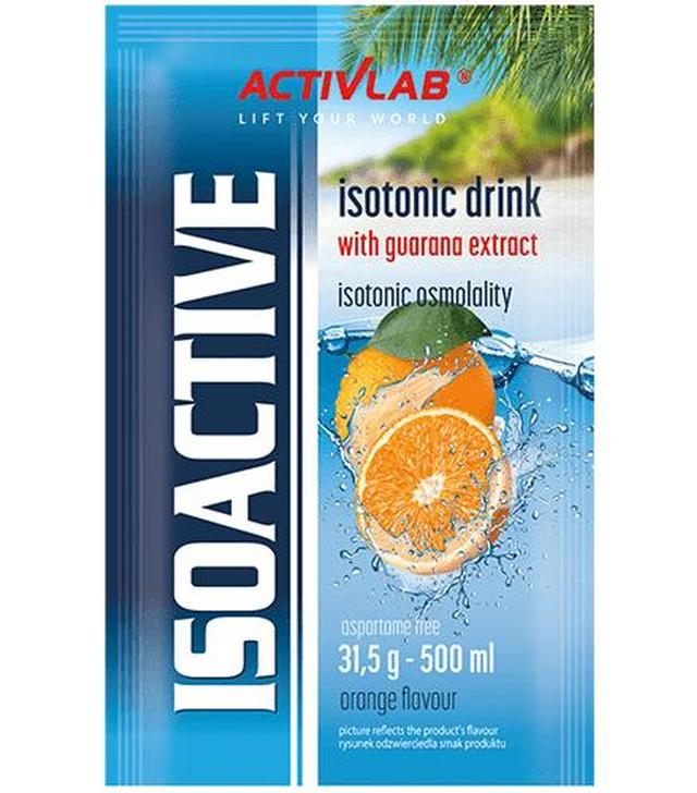 ActivLab Isoactive Koncentrat napoju izotonicznego instant o smaku pomarańczowym - 31,5 g - cena, opinie, stosowanie